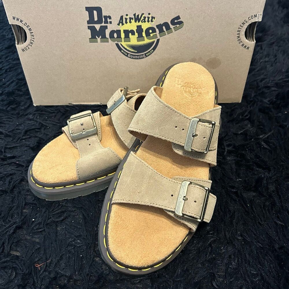 DR MARTENS Josef leather buckle sandals shoes women’s 7 new